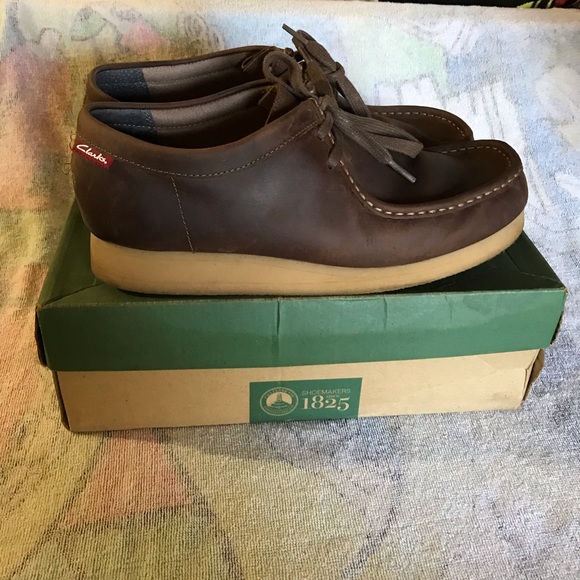 Clarks Stinson Lo Men's Lace up casual Shoes Size 10 Beeswax Leather - Picture 6 of 10
